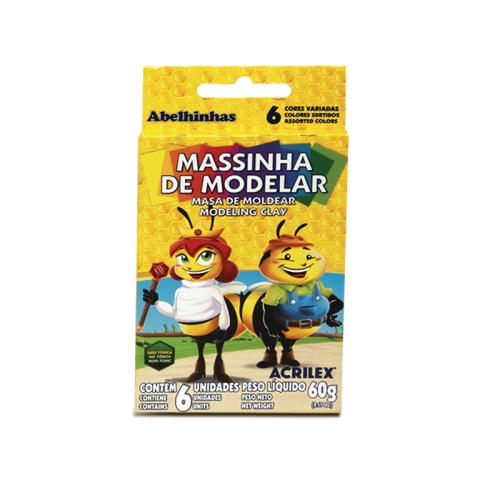Foto do Produto MASSA MODELAR 90G CJ/6 ACRILEX 07006