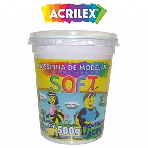 Foto do Produto MASSA MODELAR SOFT LR 500G ACRILEX 105