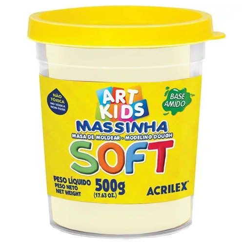 Foto do Produto MASSA MODELAR SOFT BR 500G ACRILEX 418