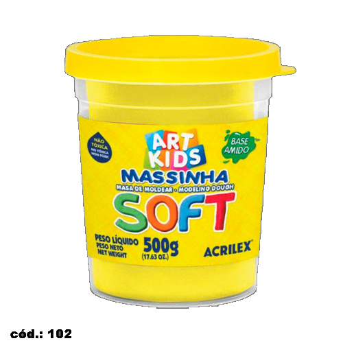 Foto do Produto MASSA MODELAR SOFT AM L 500G ACRILEX 102